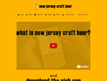 Tablet Screenshot of newjerseycraftbeer.com